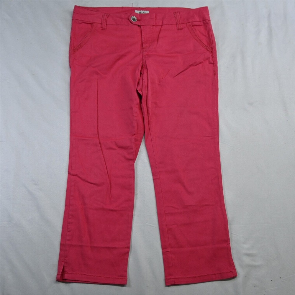Buckle 30 Peyton Pink Straight Crop Stretch Womens Chino Pants‎